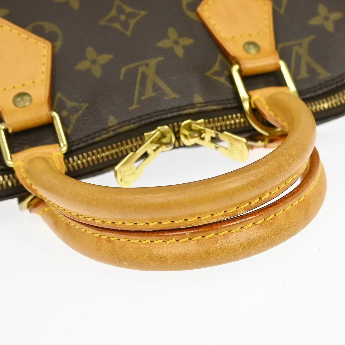 Louis Vuitton Alma Handbag Monogram Canvas Brown Canvas Handbag (Pre-Owned)
