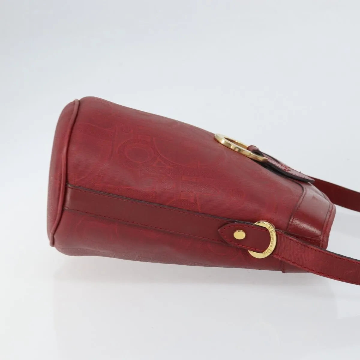 Christian Dior Vintage Trotter Canvas Red Canvas Shoulder Bag Bag (Pre-Owned)