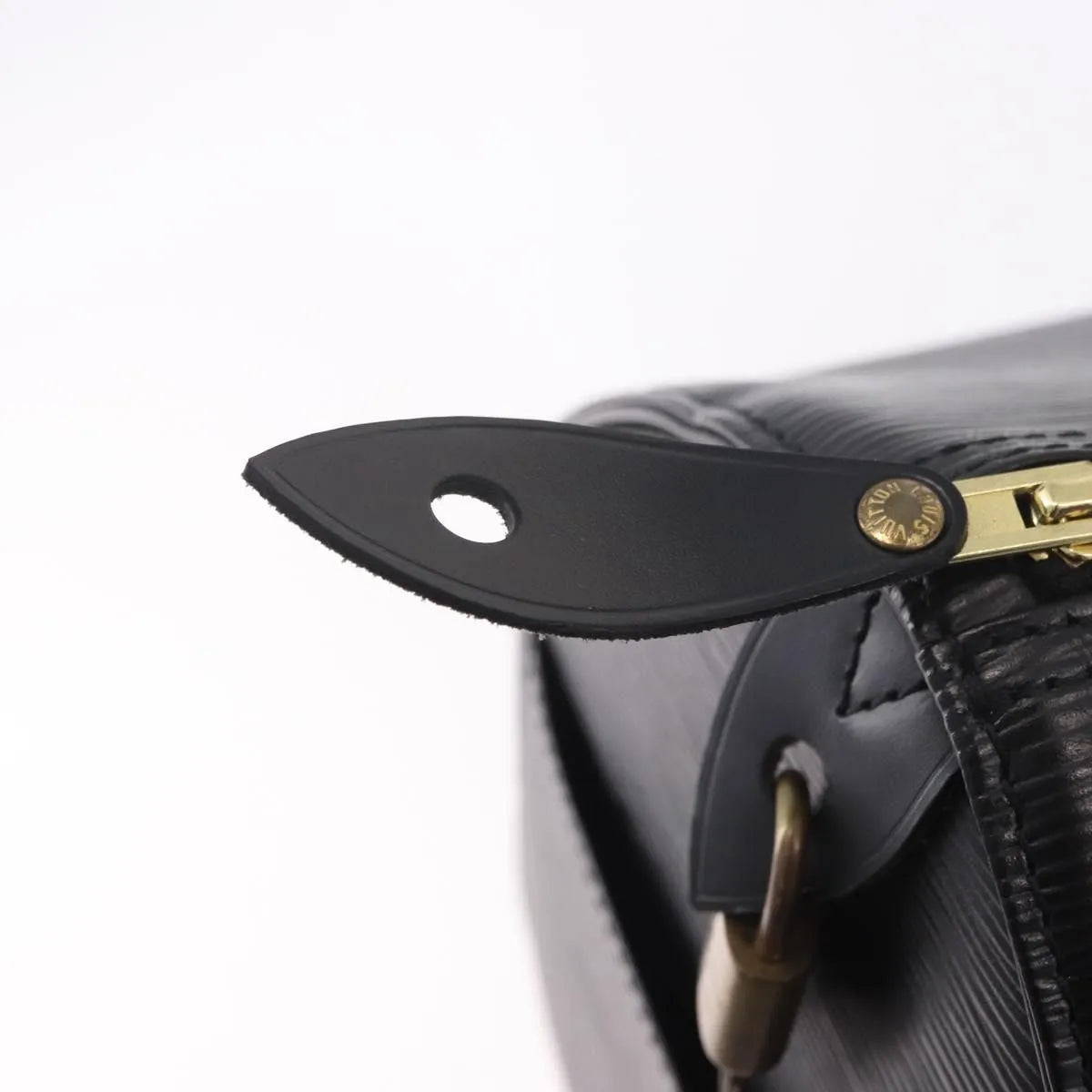 Louis Vuitton Speedy Epi Leather Black Leather Handbag (Pre-Owned)