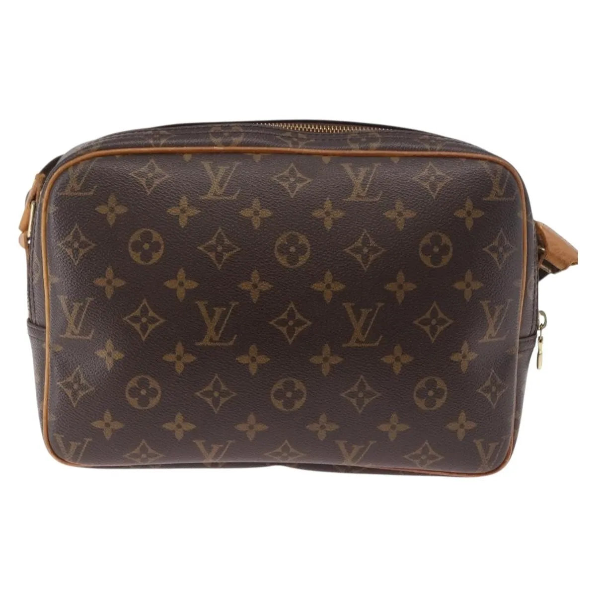 Louis Vuitton Reporter Monogram Brown Canvas Shoulder Bag Bag (Pre-Owned)