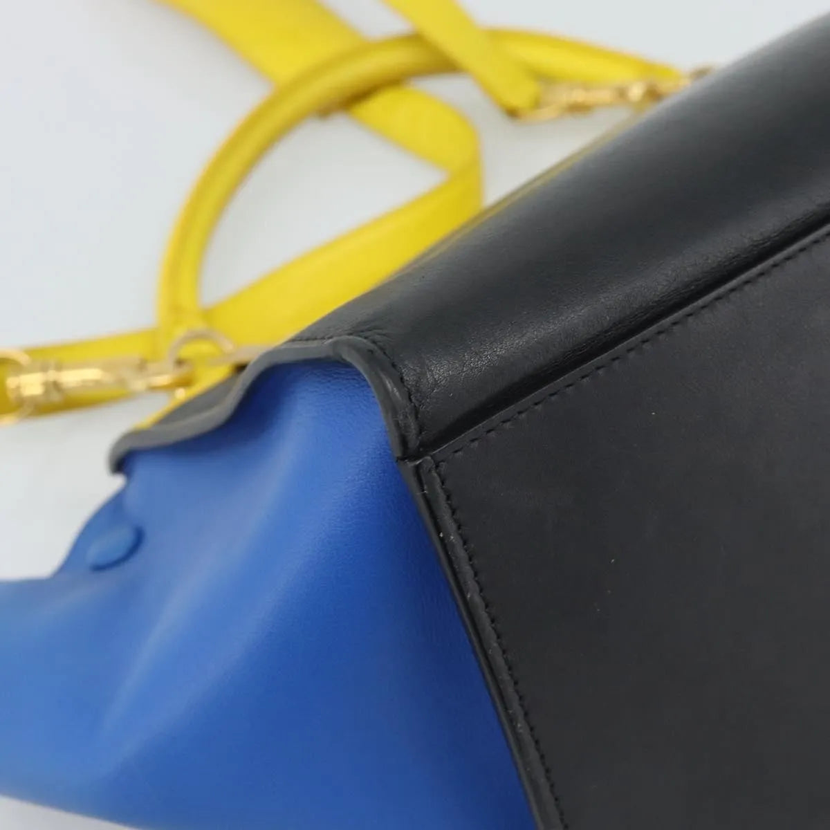 Celine Tricolor Trapeze Leather Multicolour Leather Handbag (Pre-Owned)