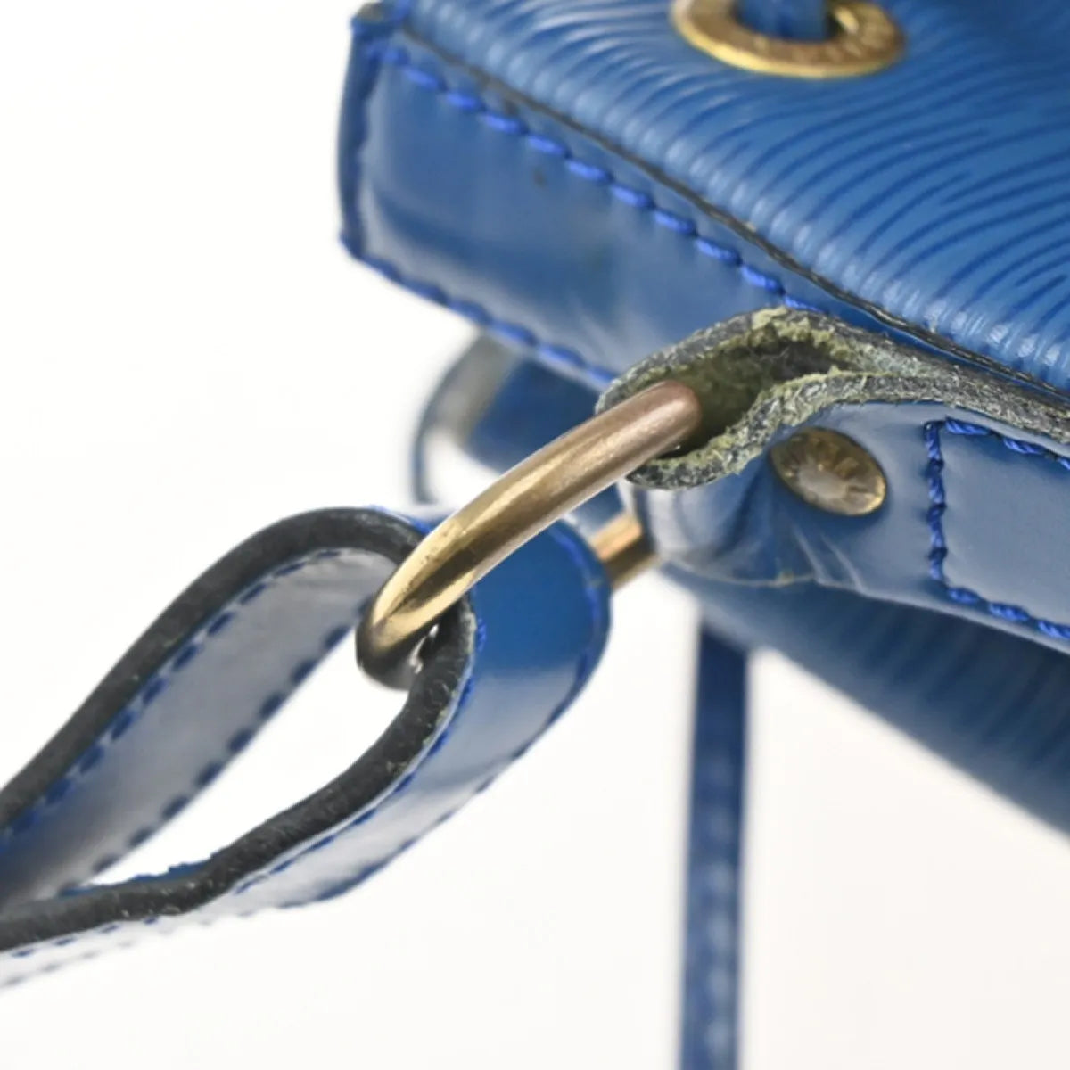 Louis Vuitton Petit Noe Epi Leather Blue Leather Shoulder Bag Bag (Pre-Owned)