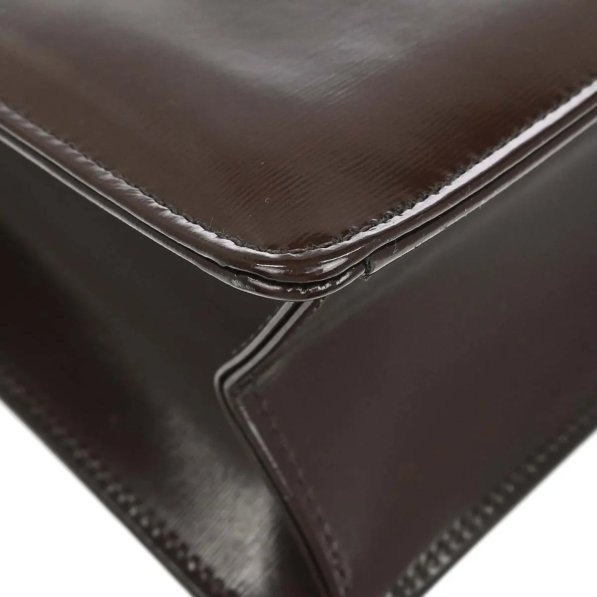 Saint Laurent Vintage Leather Brown Leather Shoulder Bag Bag (Pre-Owned)