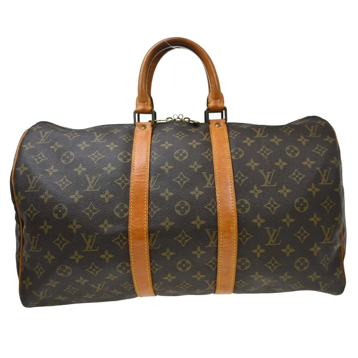 Louis Vuitton Keepall Monogram Canvas Brown Canvas Travel Bag Bag (Pre-Owned)