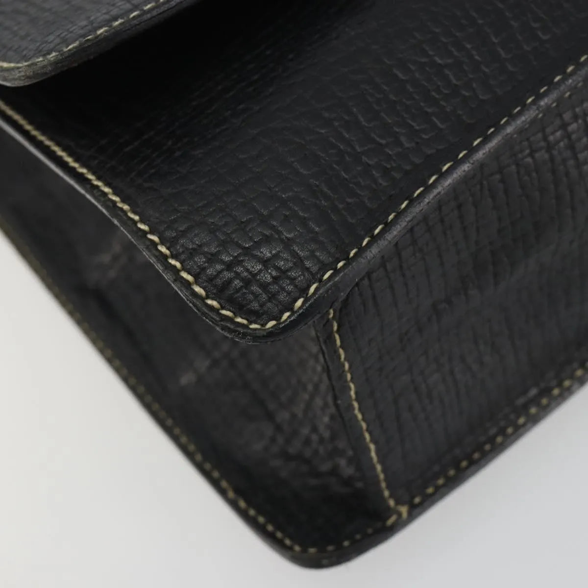 Loewe Barcelona Top Handle Leather Black Leather Handbag (Pre-Owned)
