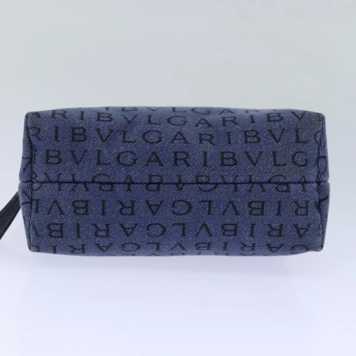 Bvlgari Pouch Canvas Blue Canvas Clutche & Pouche Bag (Pre-Owned)
