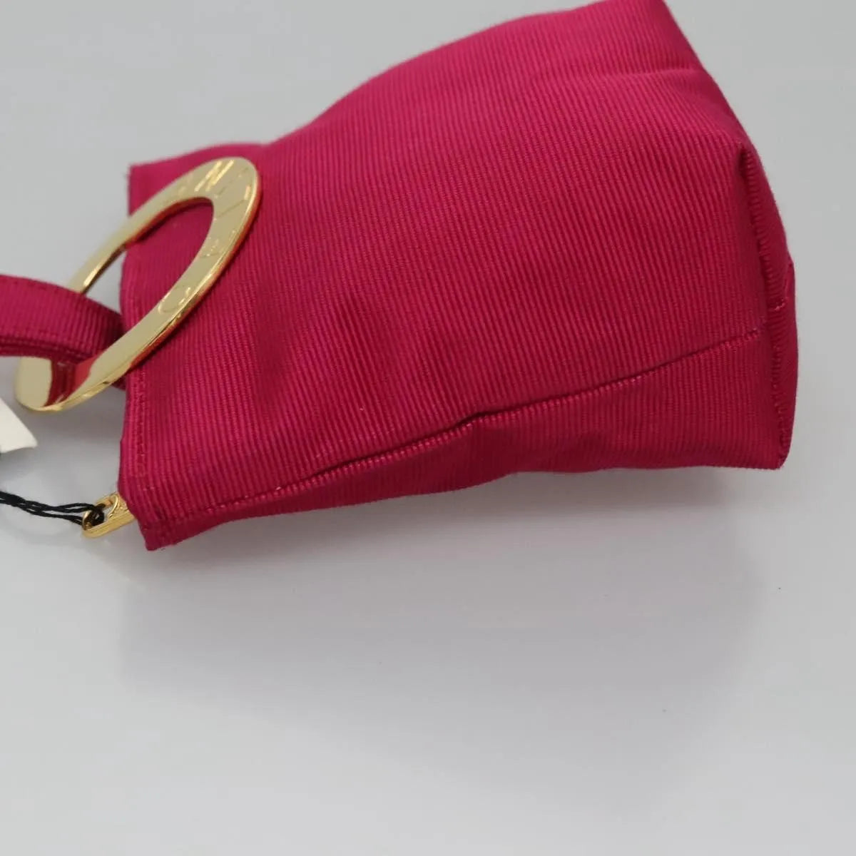 Celine Circle Logo Nylon Pink Nylon Clutche & Pouche Bag (Pre-Owned)