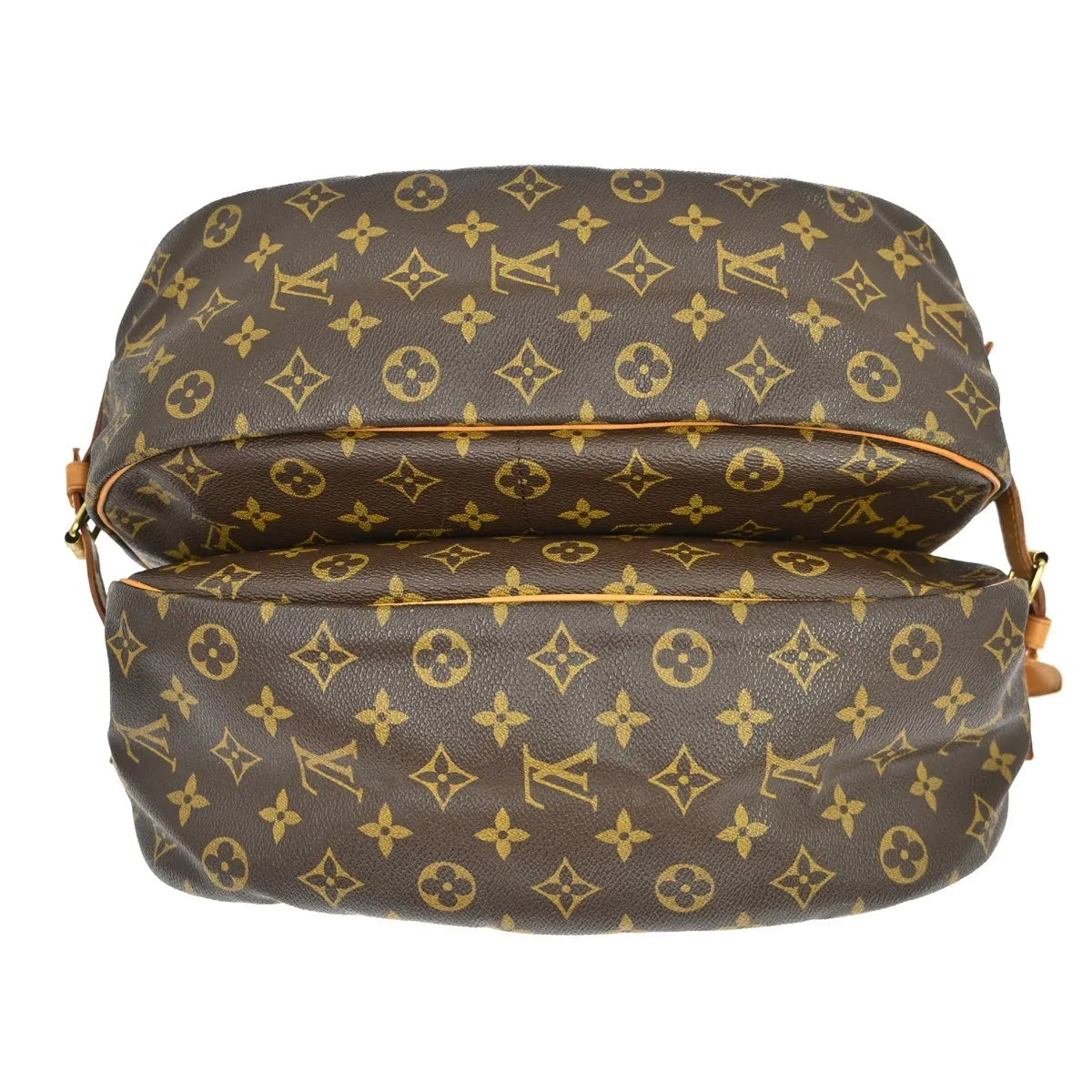 Louis Vuitton Saumur Monogram Canvas Brown Canvas Shoulder Bag Bag (Pre-Owned)