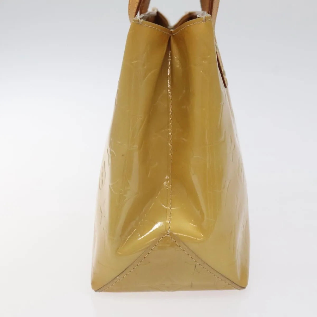 Louis Vuitton Reade Monogram Vernis Beige Patent_Leather Handbag (Pre-Owned)