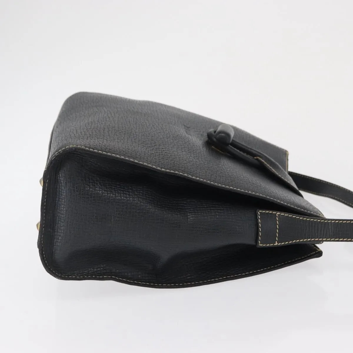 Loewe Vintage Leather Navy Leather Shoulder Bag Bag (Pre-Owned)