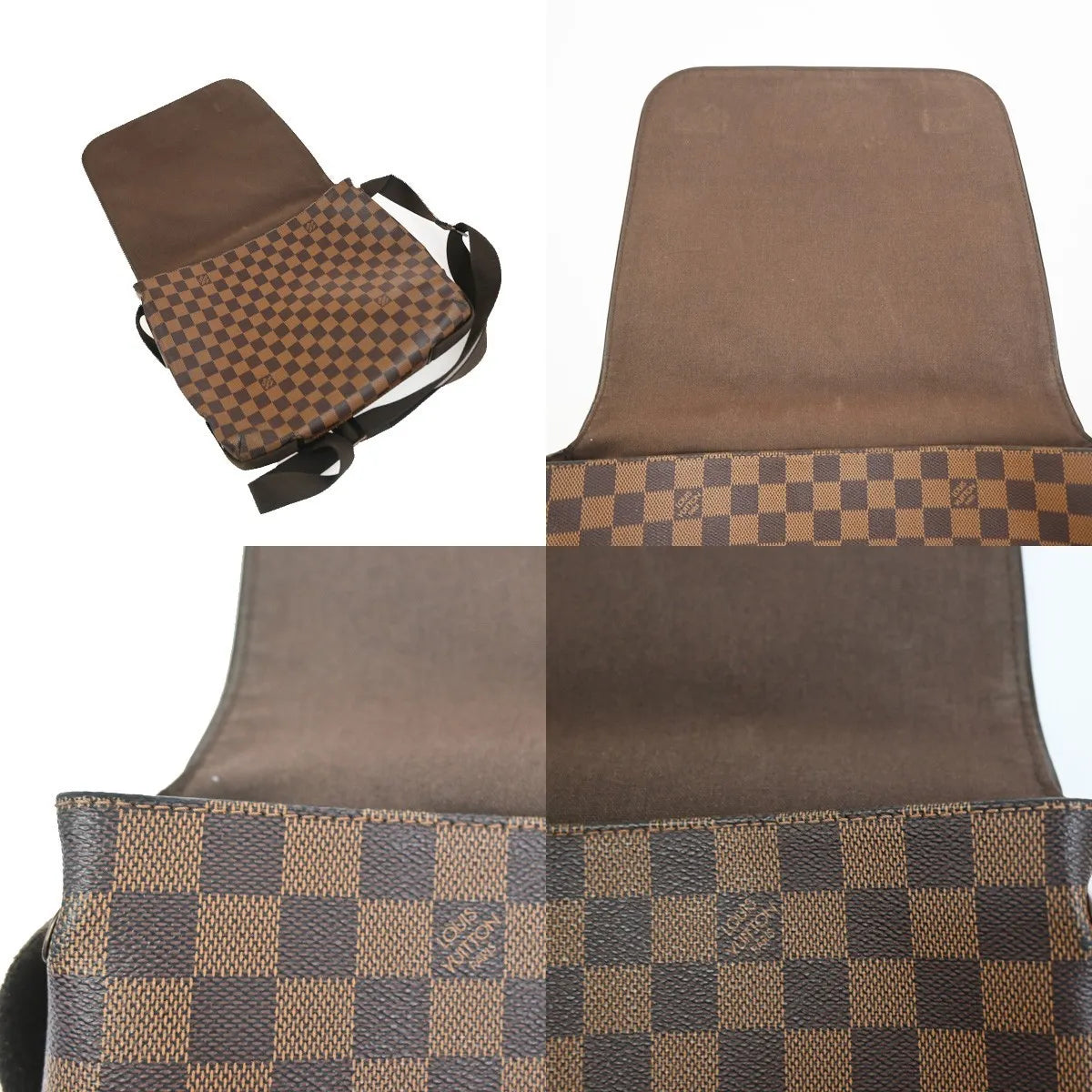 Louis Vuitton Brooklyn Damier Brown Canvas Shoulder Bag Bag (Pre-Owned)