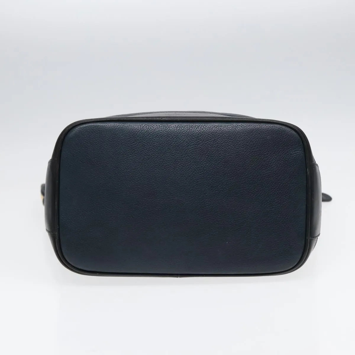 Gucci Vintage Leather Navy Leather Shoulder Bag Bag (Pre-Owned)