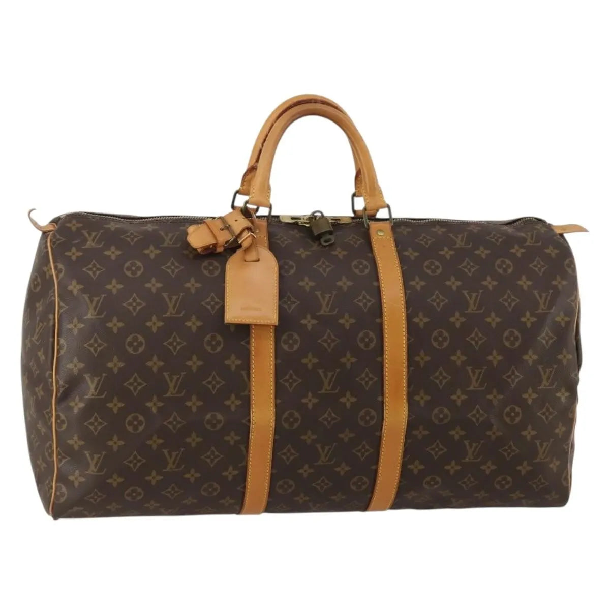 Louis Vuitton Keepall Monogram Canvas Brown Canvas Travel Bag Bag (Pre-Owned)