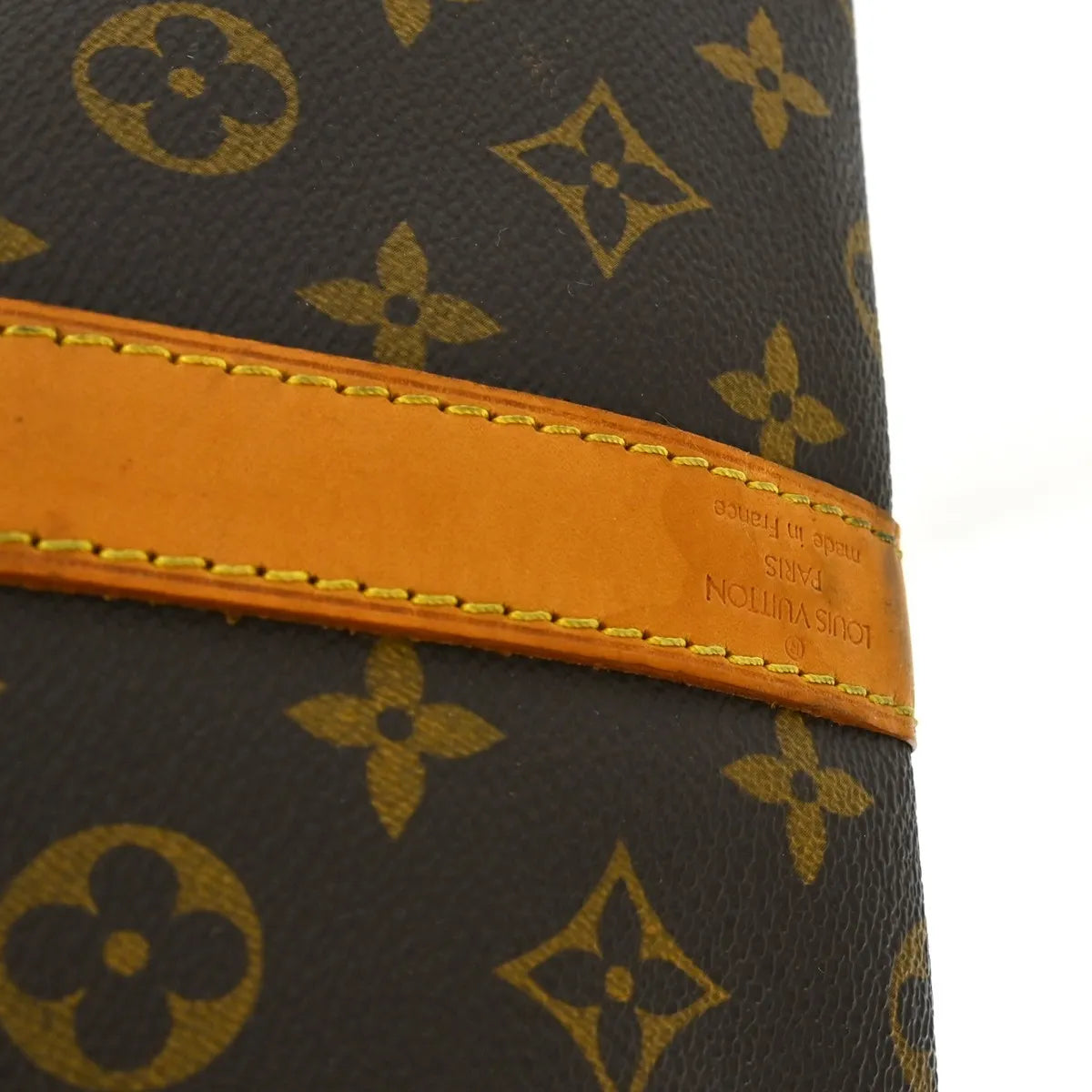 Louis Vuitton Keepall Bandouliere Bag Monogram Canvas Brown Canvas Travel Bag Bag (Pre-Owned)