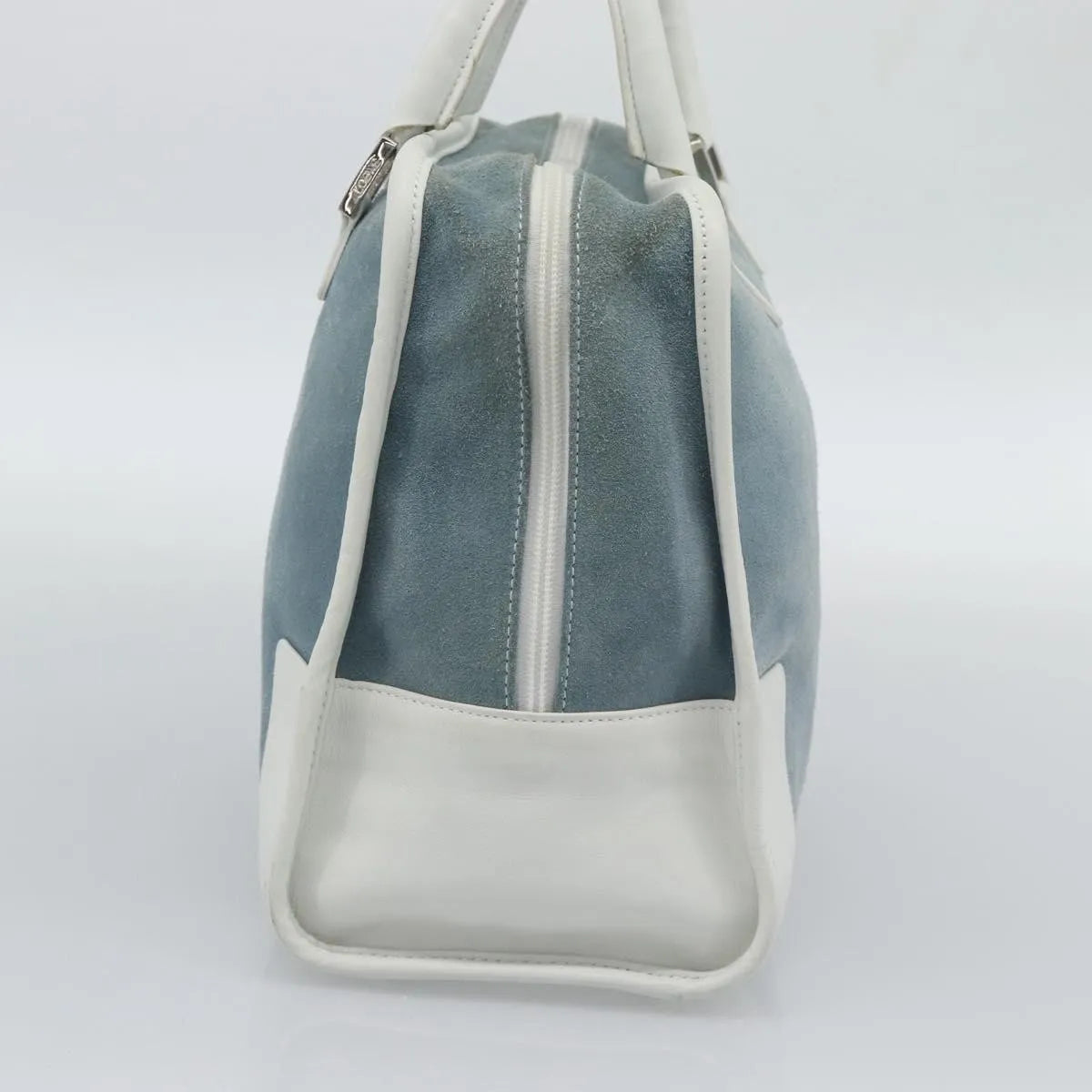 Loewe Amazona Suede Blue Suede Handbag (Pre-Owned)