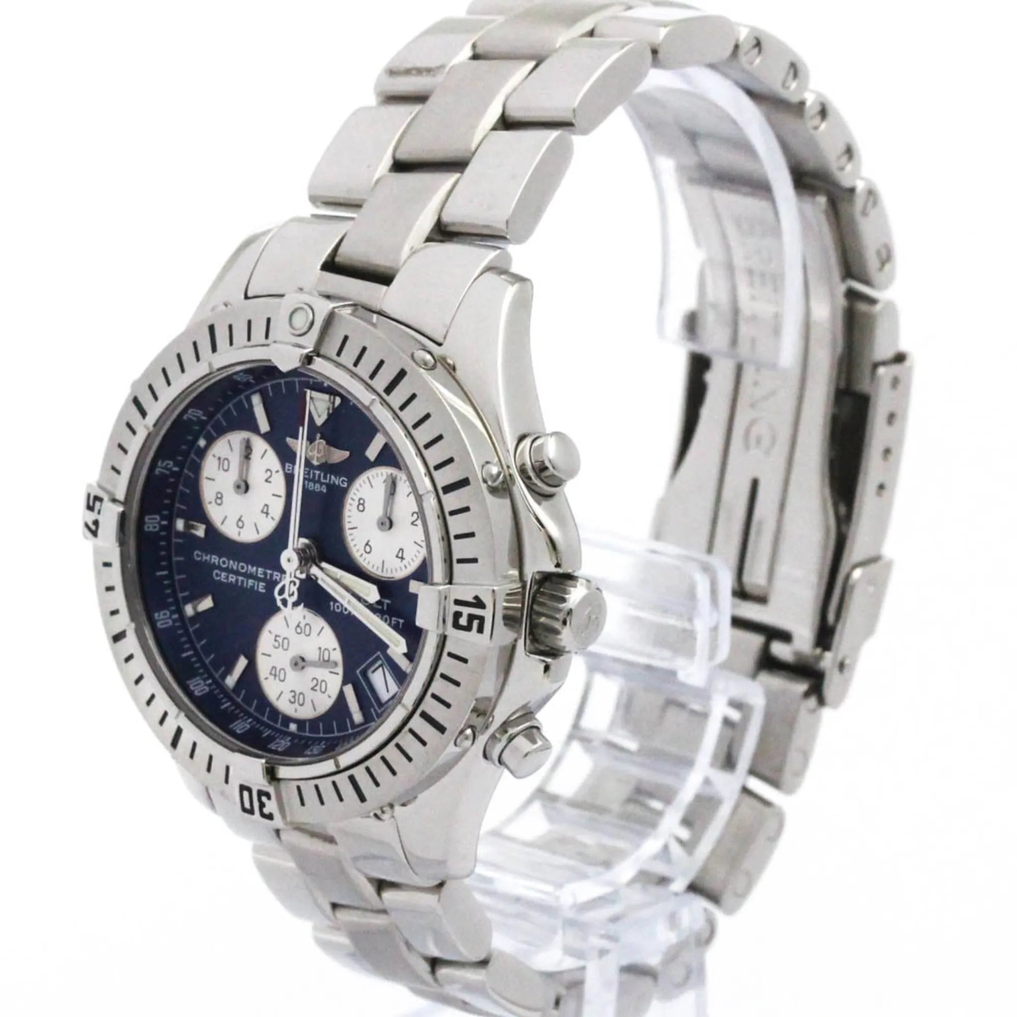 Breitling Colt Chronograph Quartz Stainless Steel Watch (Pre-Owned)