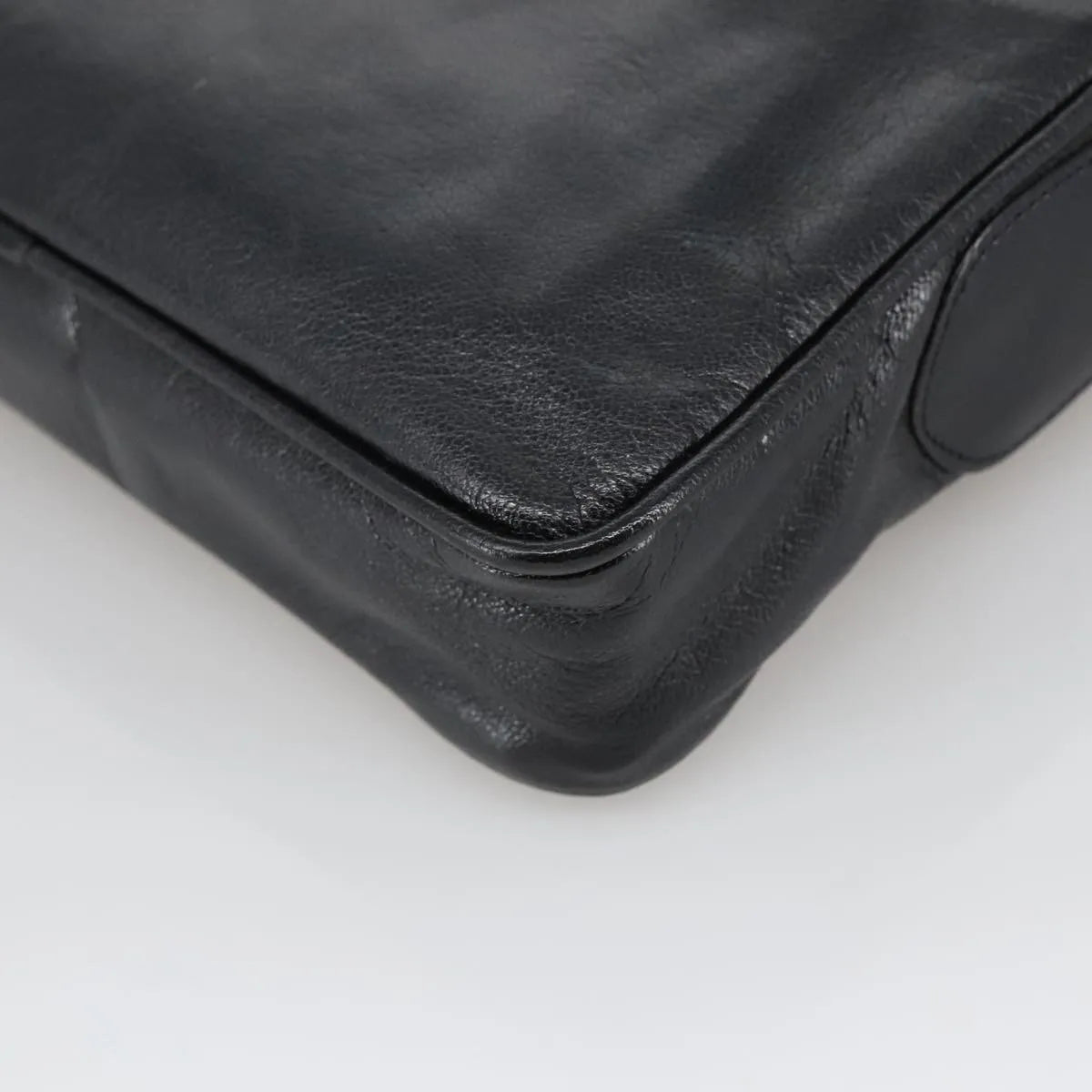 Celine Vintage Leather Black Leather Shoulder Bag Bag (Pre-Owned)