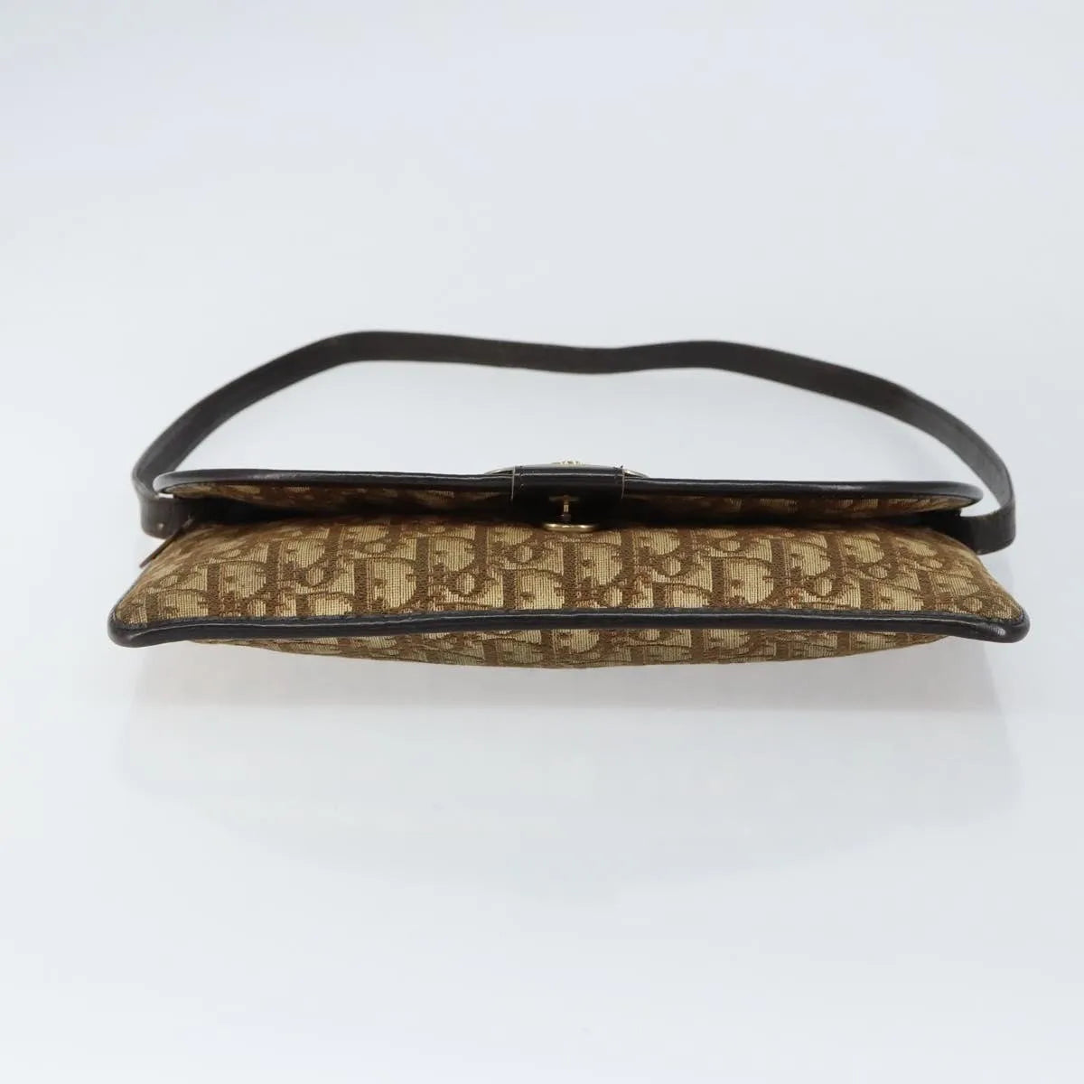 Christian Dior Vintage Trotter Canvas Beige Canvas Shoulder Bag Bag (Pre-Owned)