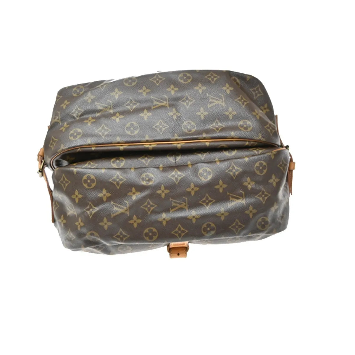 Louis Vuitton Saumur Monogram Canvas Brown Canvas Shoulder Bag Bag (Pre-Owned)
