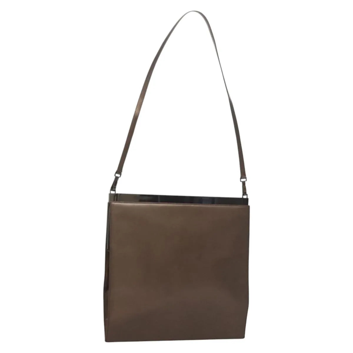 Gucci Vintage Leather Brown Leather Shoulder Bag Bag (Pre-Owned)
