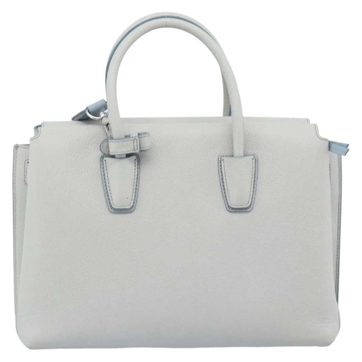 MCM Milla Leather Gray Leather Handbag (Pre-Owned)