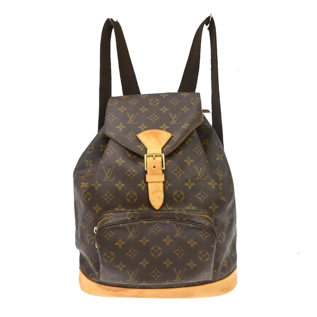 Louis Vuitton Vintage Montsouris Monogram Canvas Brown Canvas Backpack Bag (Pre-Owned)