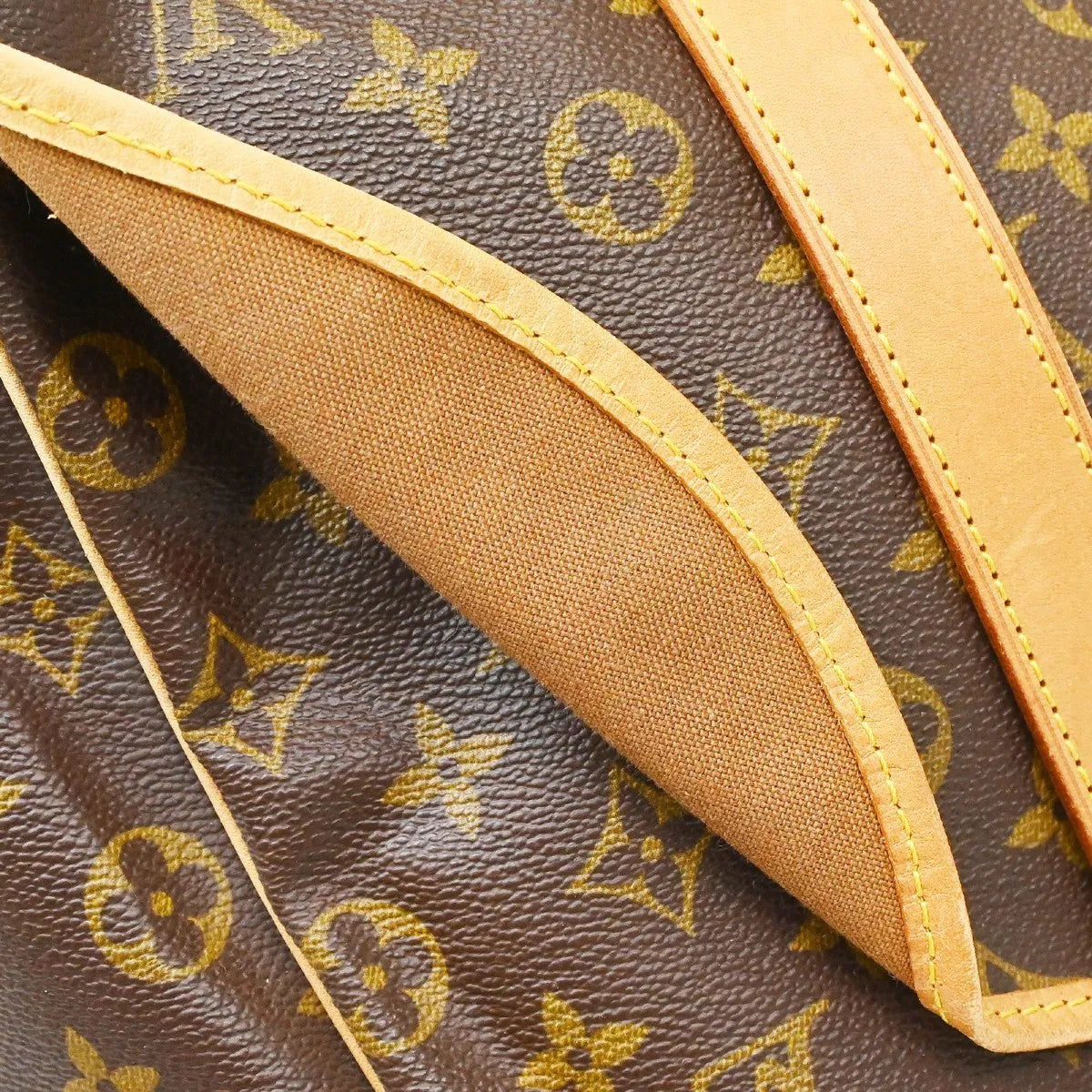 Louis Vuitton Saumur Handbag Monogram Canvas Brown Canvas Shoulder Bag Bag (Pre-Owned)