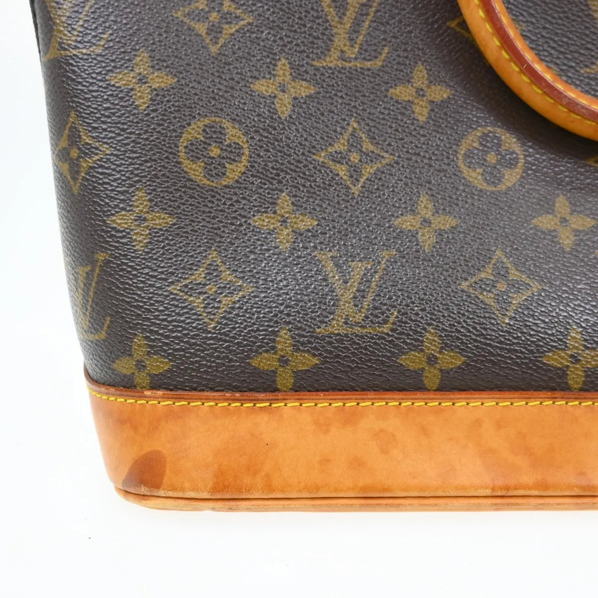 Louis Vuitton Alma Handbag Monogram Canvas Brown Canvas Handbag (Pre-Owned)