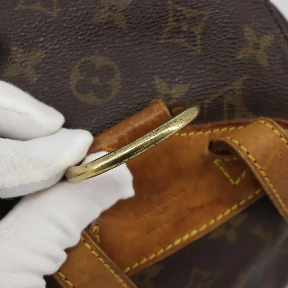 Louis Vuitton Vintage Montsouris Monogram Canvas Brown Canvas Backpack Bag (Pre-Owned)