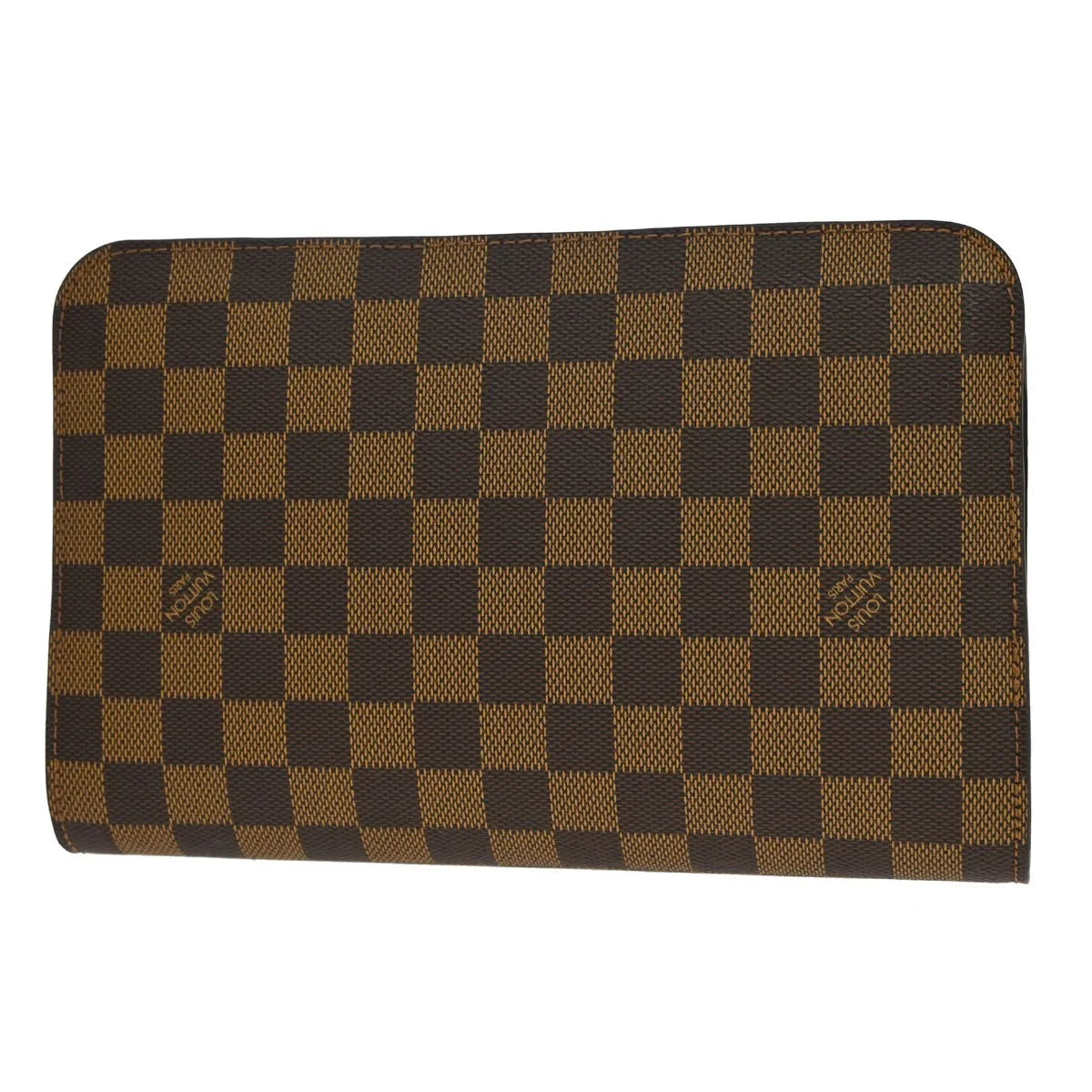 Louis Vuitton Pochette Saint Louis Damier Ebene Brown Canvas Clutche & Pouche Bag (Pre-Owned)