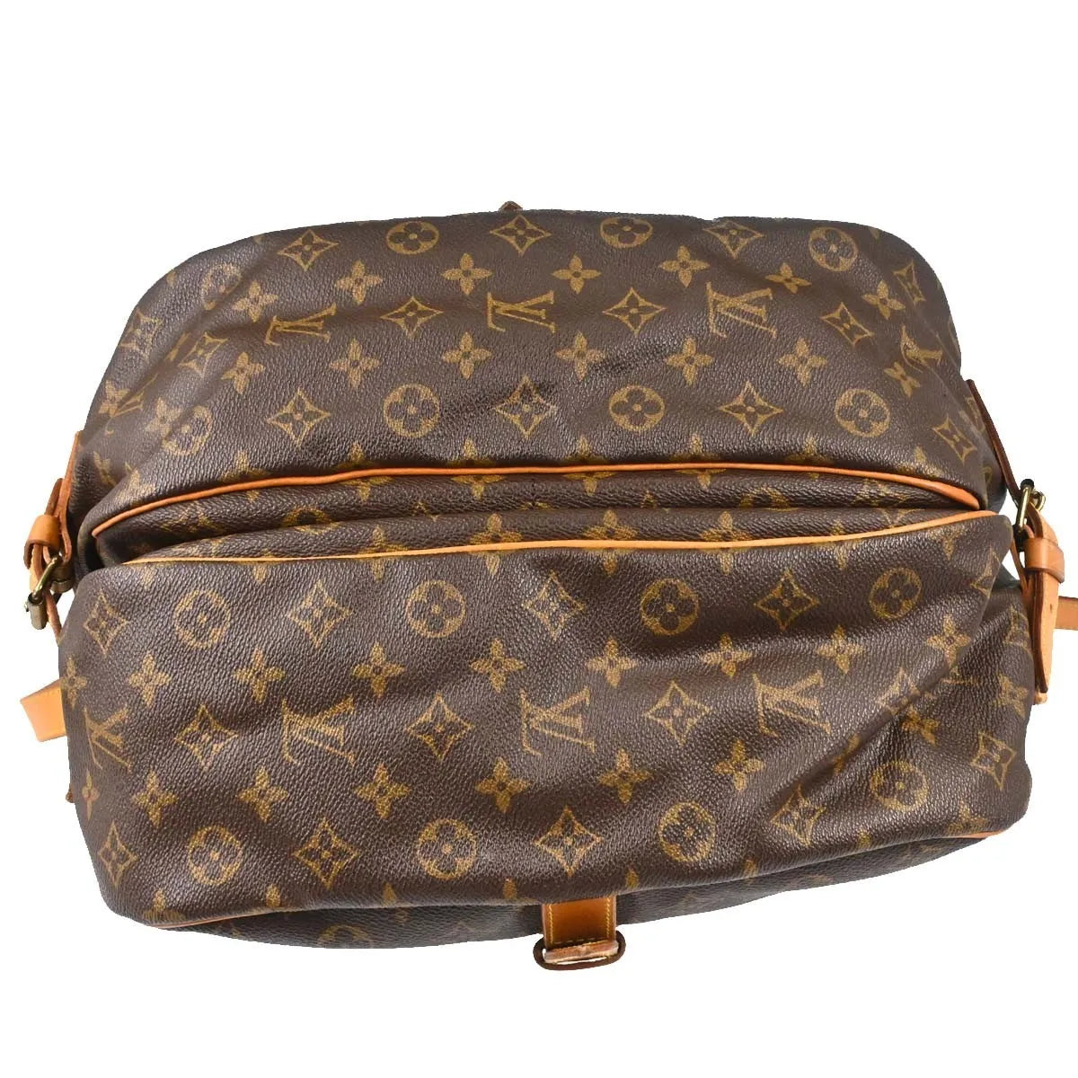 Louis Vuitton Saumur Monogram Canvas Brown Canvas Shoulder Bag Bag (Pre-Owned)
