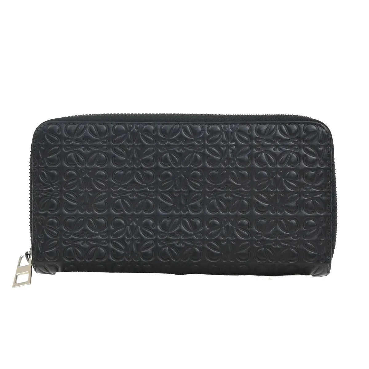 Loewe Anagram Leather Black Leather Wallets Accessory (Pre-Owned)