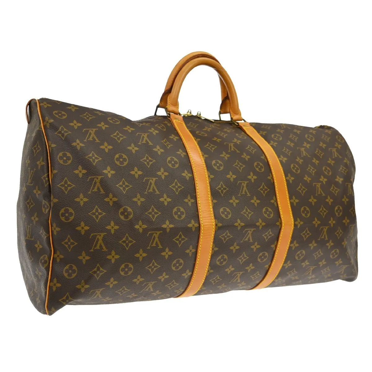 Louis Vuitton Keepall Monogram Canvas Brown Canvas Travel Bag Bag (Pre-Owned)