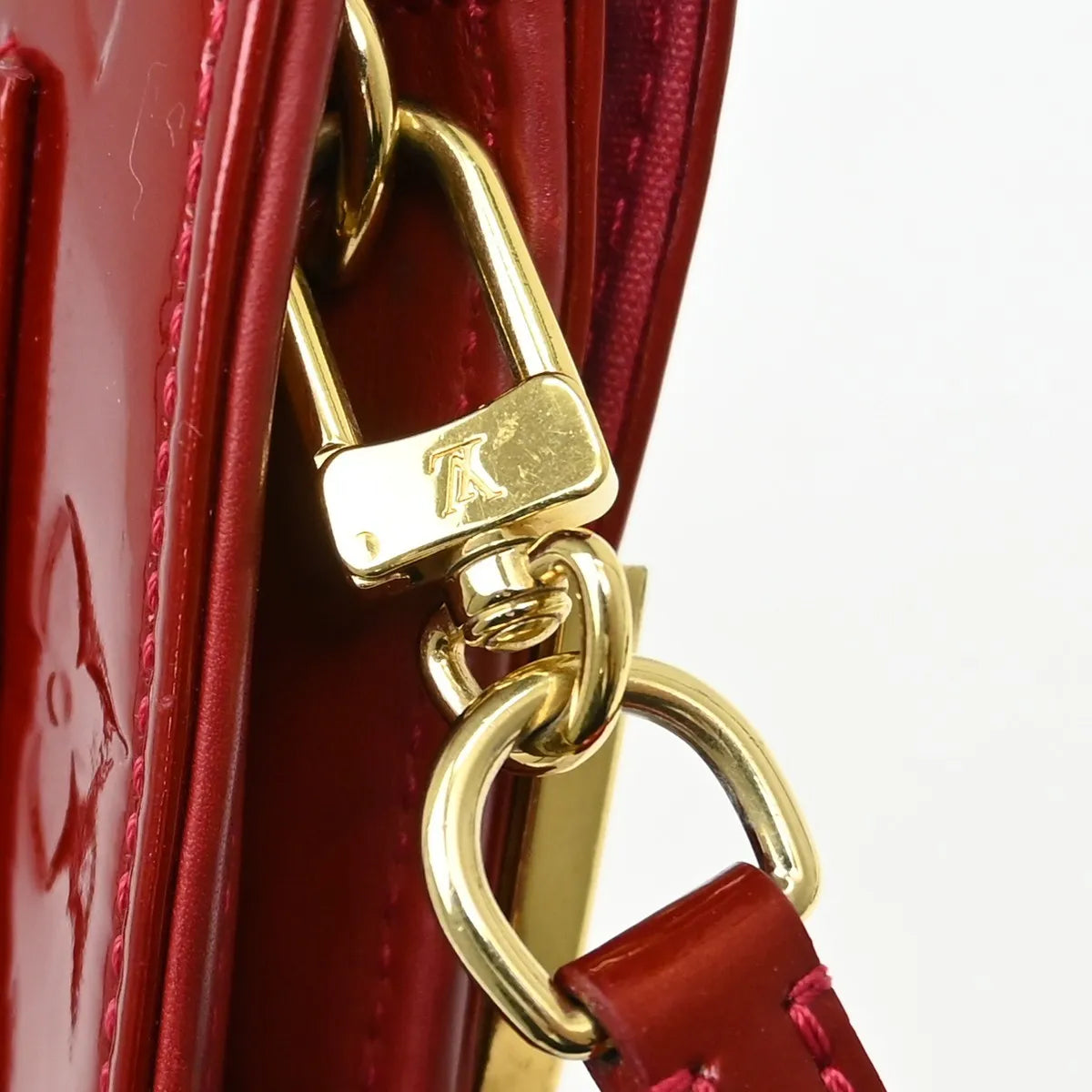 Louis Vuitton Rossmore Handbag Monogram Vernis Red Patent_Leather Shoulder Bag Bag (Pre-Owned)