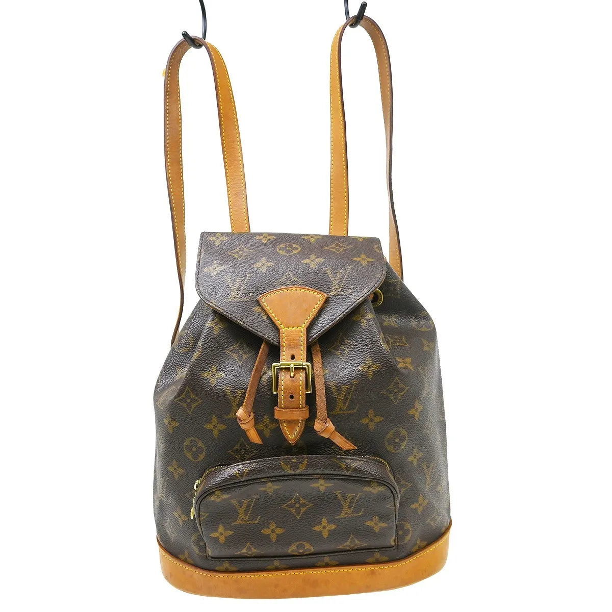 Louis Vuitton Vintage Montsouris Monogram Canvas Brown Canvas Backpack Bag (Pre-Owned)