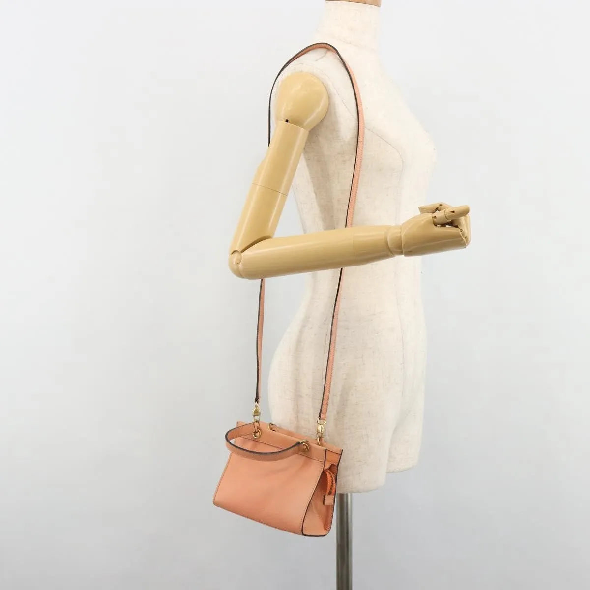 Celine Handbag Leather Orange Leather Handbag (Pre-Owned)