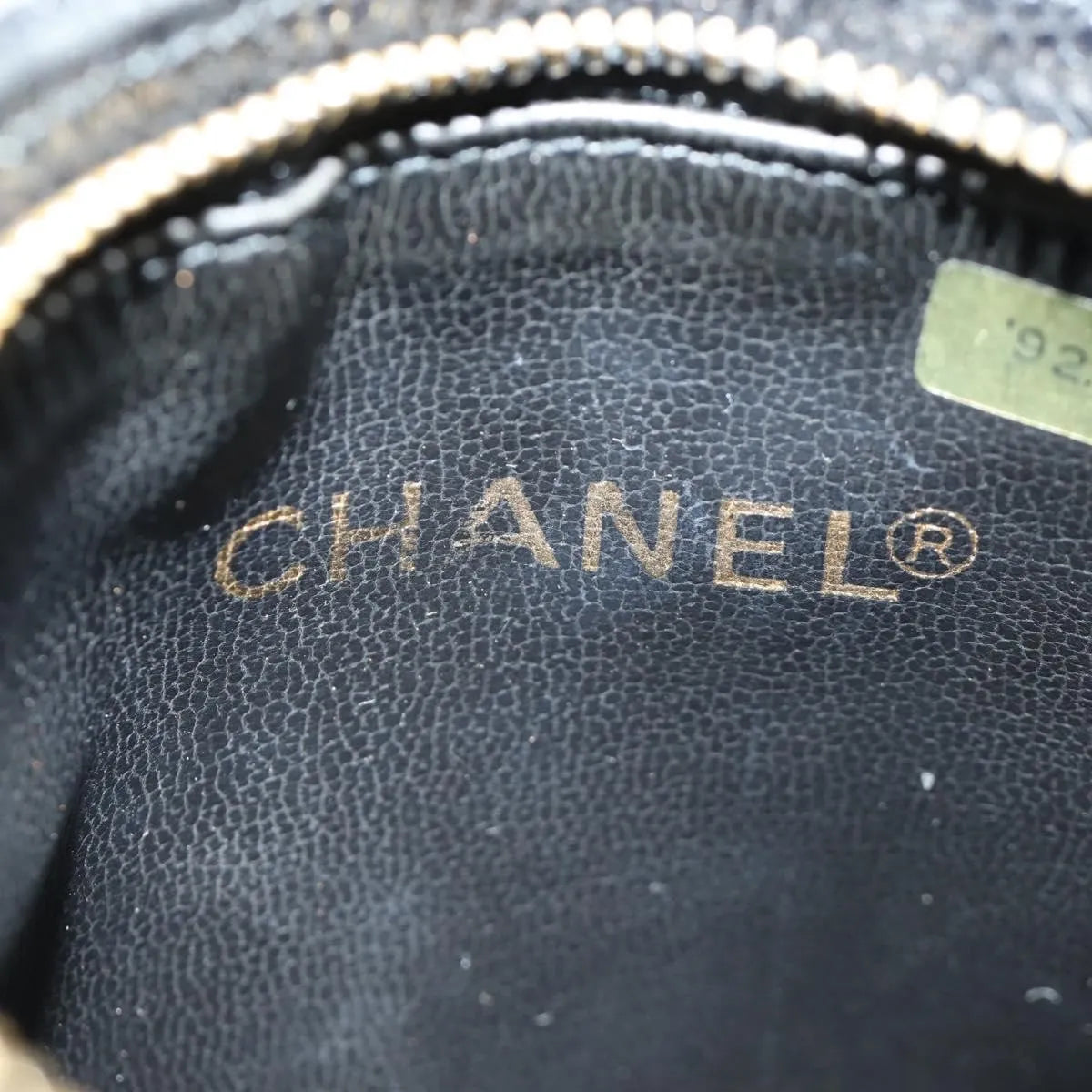 Chanel Vintage Timeless Belt Bag Caviar Black Leather Clutche & Pouche Bag (Pre-Owned)