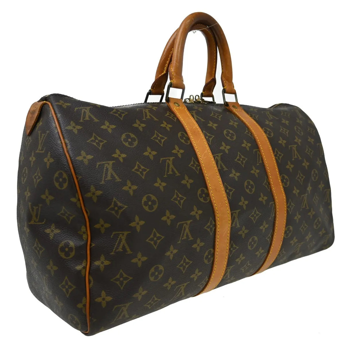 Louis Vuitton Keepall Monogram Canvas Brown Canvas Travel Bag Bag (Pre-Owned)