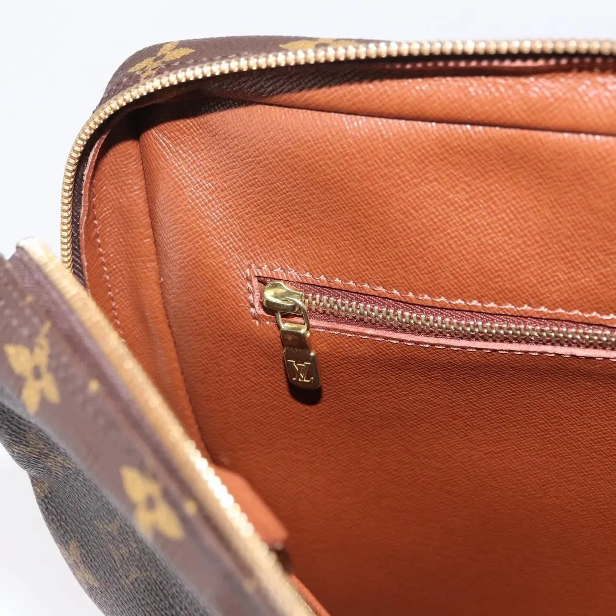 Louis Vuitton Porte Documents Voyage Monogram Canvas Brown Canvas Briefcase Bag (Pre-Owned)