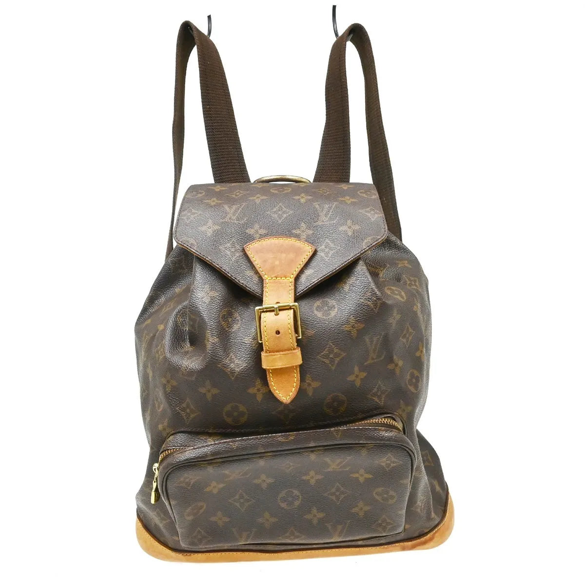Louis Vuitton Vintage Montsouris Monogram Canvas Brown Canvas Backpack Bag (Pre-Owned)