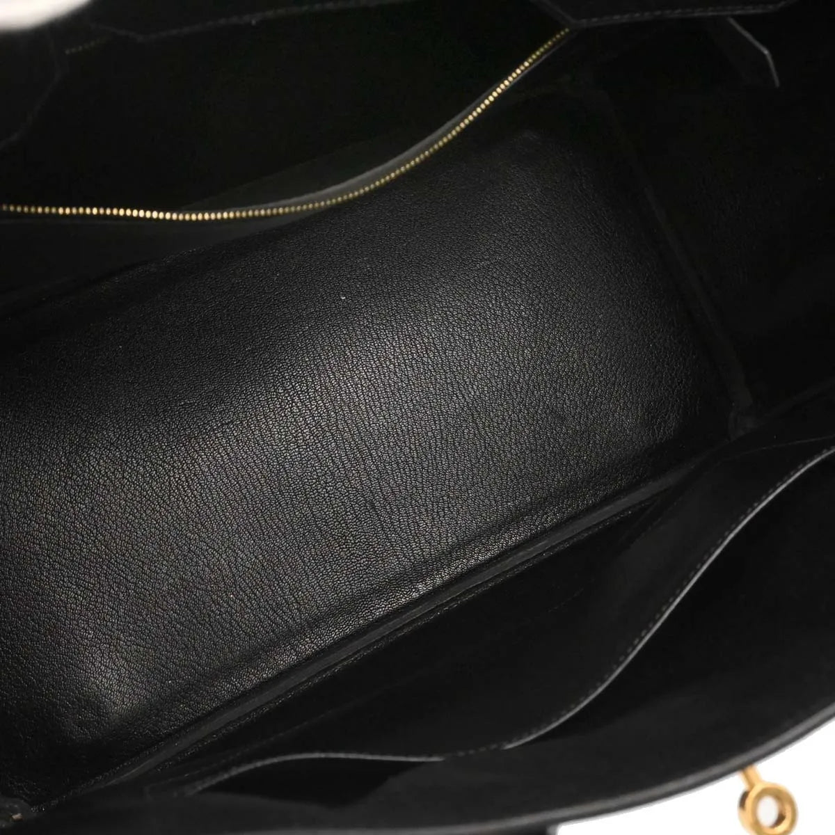 Hermes Birkin Handbag Black Ardennes With Gold Hardware Black Leather Handbag (Pre-Owned)