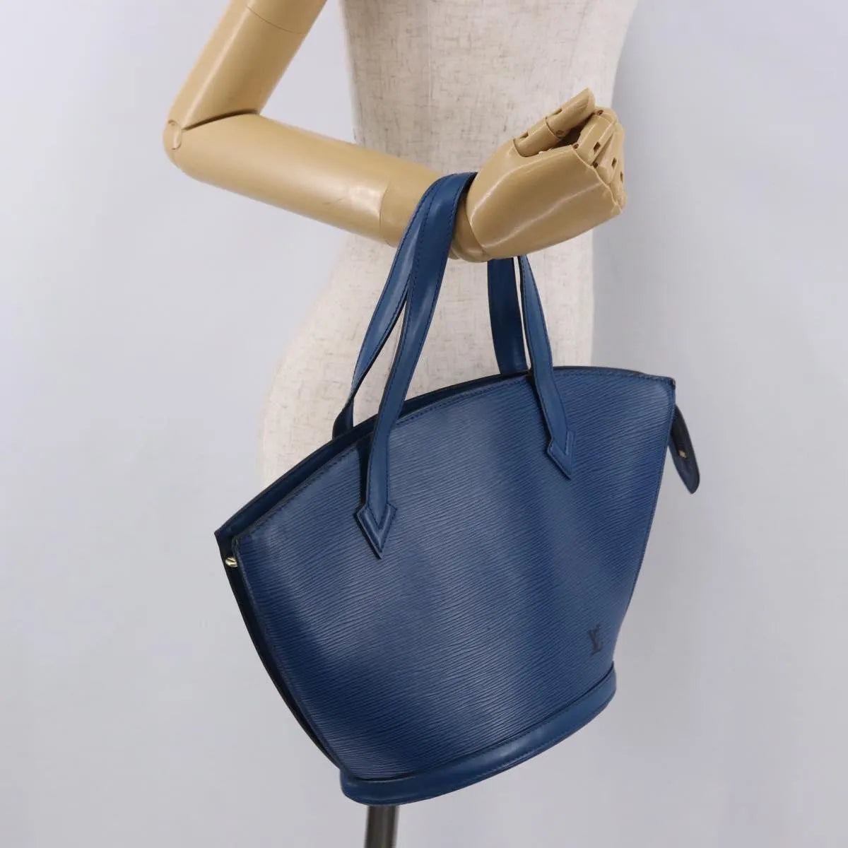 Louis Vuitton Saint Jacques Epi Blue Leather Shoulder Bag Bag (Pre-Owned)