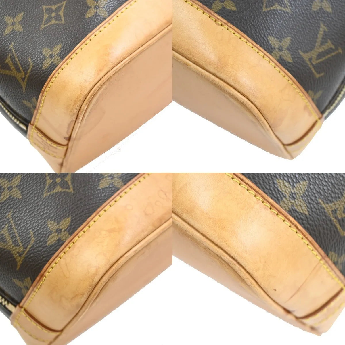 Louis Vuitton Alma Monogram Brown Canvas Handbag (Pre-Owned)