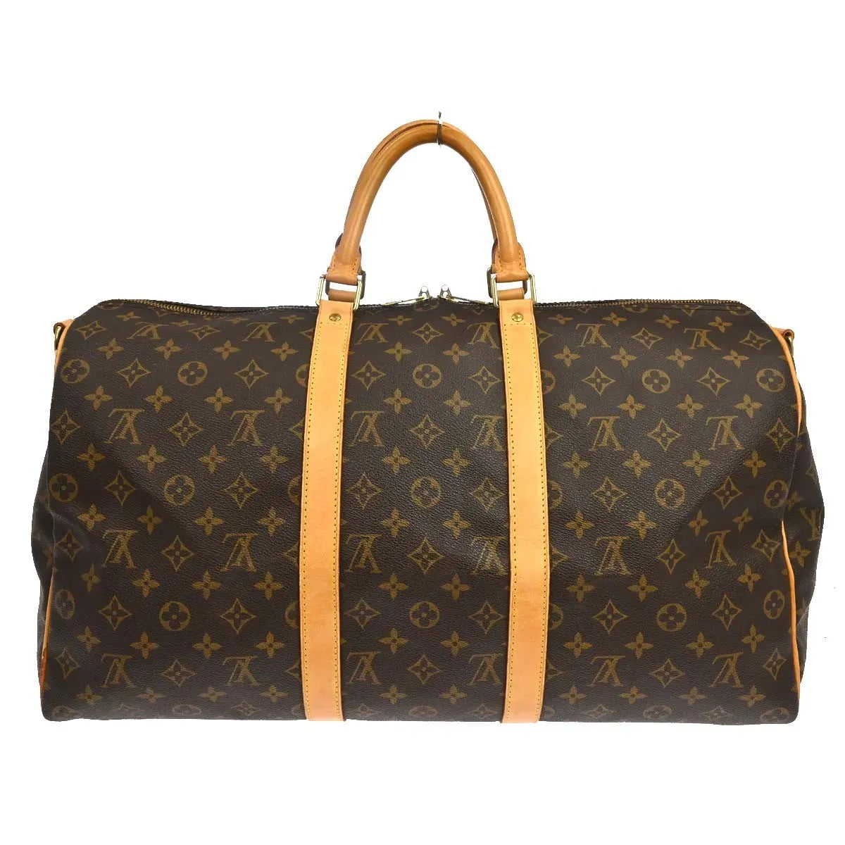 Louis Vuitton Keepall Bandouliere Monogram Canvas Brown Canvas Travel Bag Bag (Pre-Owned)