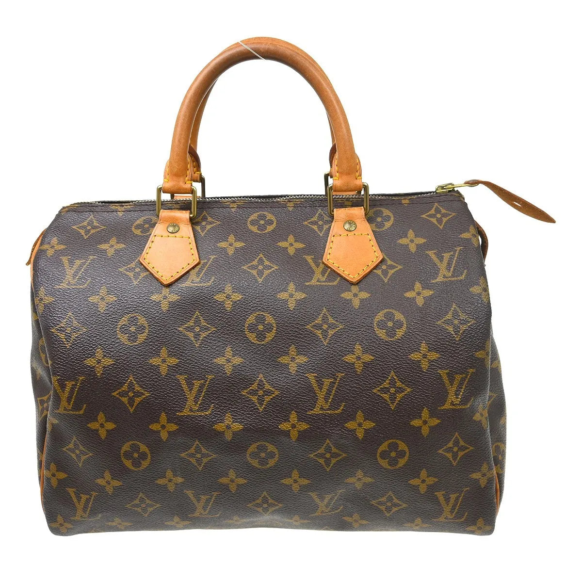Louis Vuitton Speedy Handbag Monogram Canvas Brown Canvas Handbag (Pre-Owned)