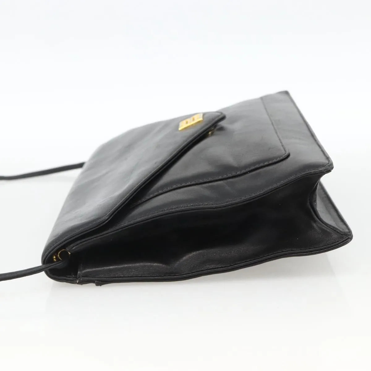 Givenchy Vintage 4G Leather Black Leather Shoulder Bag Bag (Pre-Owned)