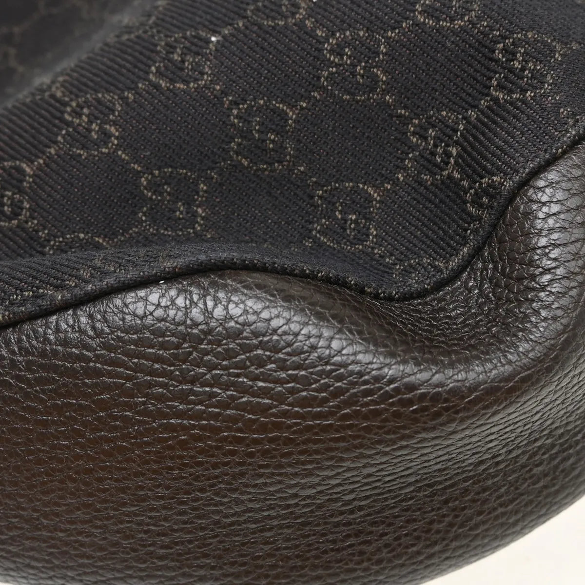 Gucci Vintage Ring Hobo Printed Velvet Brown Canvas Shoulder Bag Bag (Pre-Owned)