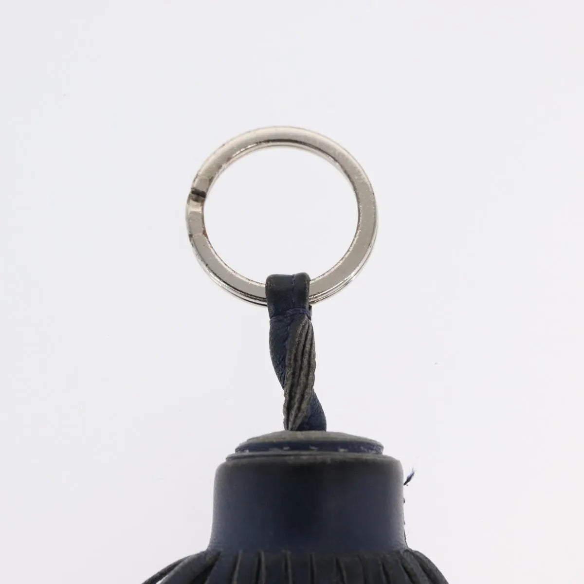 Hermes Carmen Keychain Leather Navy Leather Charms And Keychains Accessory (Pre-Owned)