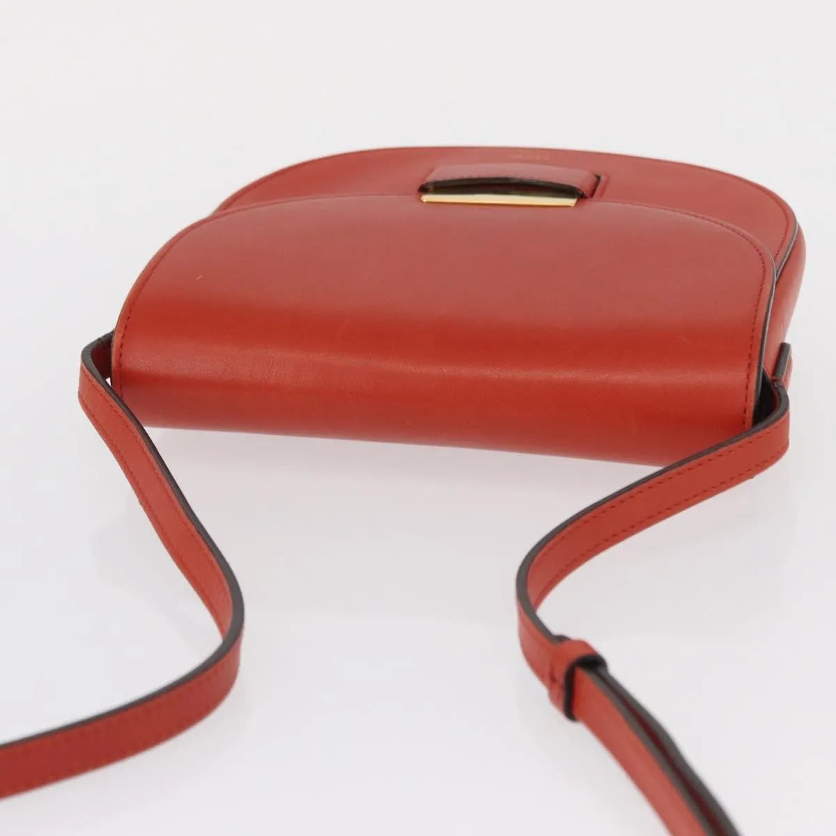 Celine Trotteur Messenger Calfskin Orange Leather Shoulder Bag Bag (Pre-Owned)
