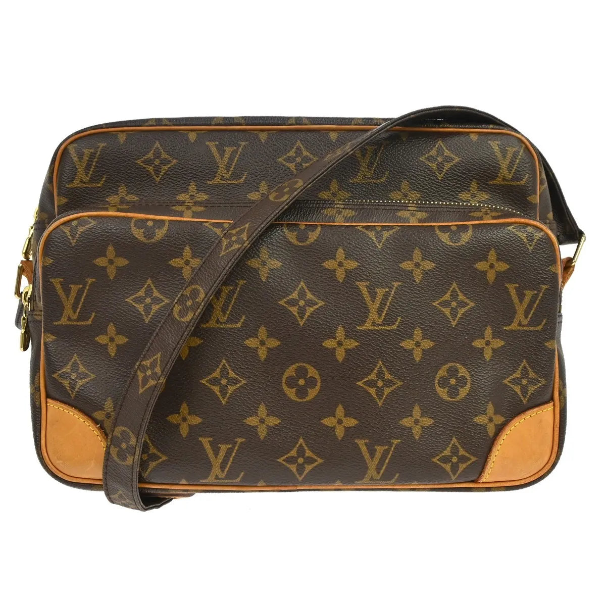 Louis Vuitton Nil Messenger Monogram Canvas Brown Canvas Handbag (Pre-Owned)